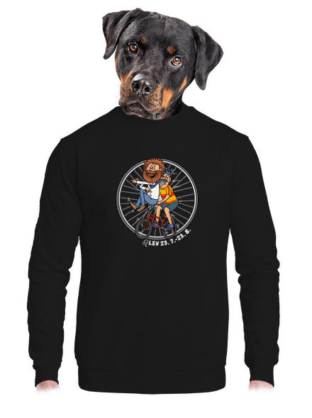 Cyklistický horoskop: Lev unisex mikina bez kapucne Black