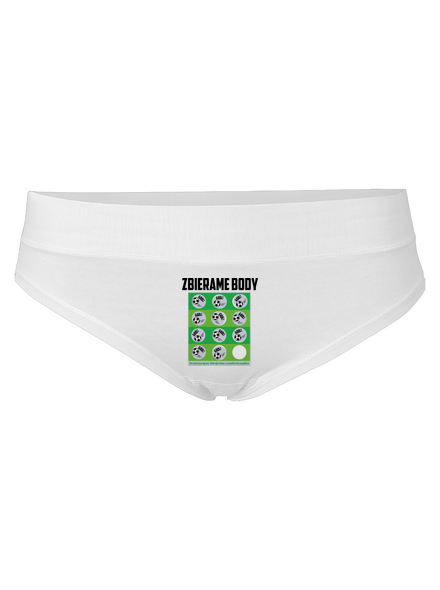 Zbierame body - futbal dámske nohavičky White
