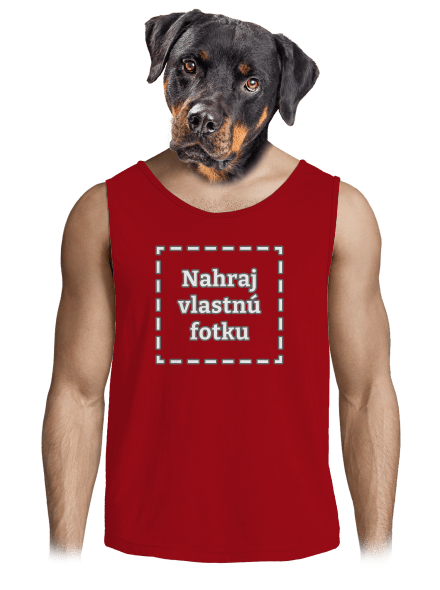 Vlastná potlač pánske tielko Red