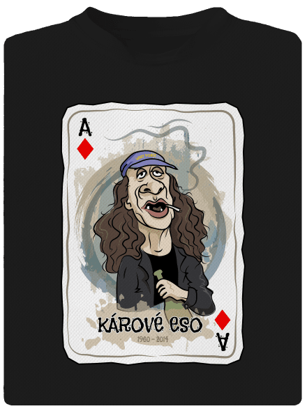 Kárové eso pánske športové tričko Black