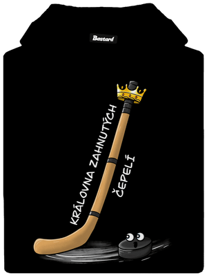 Kráľ zahnutých čepelí - hokej dámska mikina klokanka Black