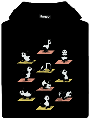 Pandia jóga dámska mikina klokanka Black