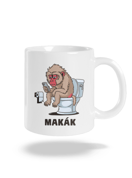 Makák klasický hrnček White
