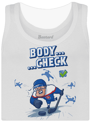 Body check dámske tielko klasické White