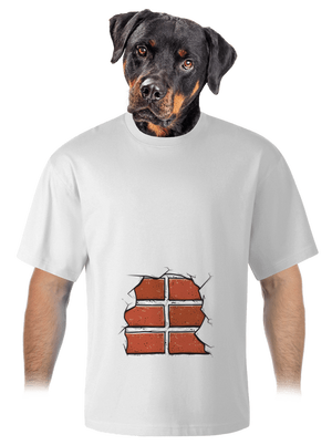 Tehly unisex tričko oversized White