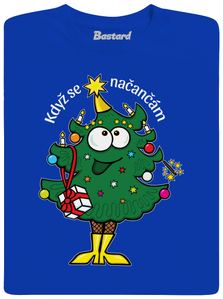 Když se načančám pánske dlhý rukáv Royal Blue