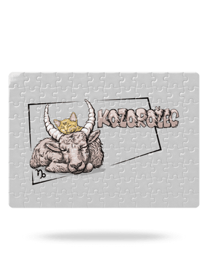 Mačací horoskop: Kozorožec puzzle White