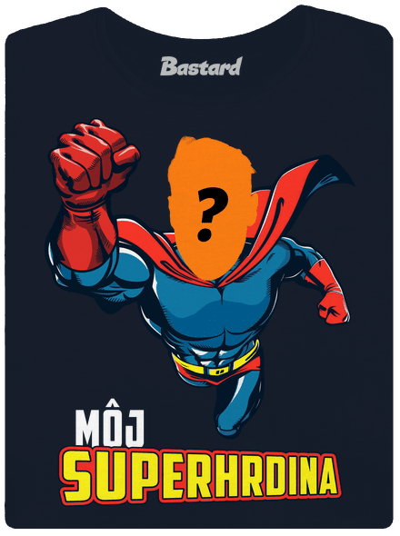 Môj superhrdina dámske tričko Navy Mal
