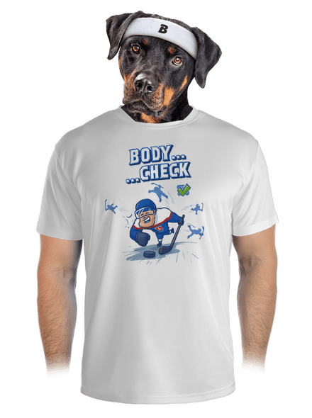 Body check pánske športové tričko White