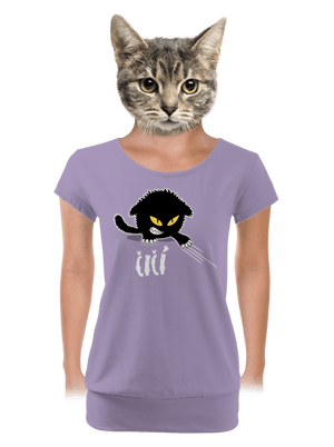 Čičina dámske tričko s lemom Lavender