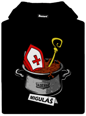 Miguláš dámska mikina klokanka Black