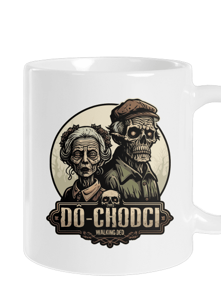 Dô-chodci klasický hrnček White