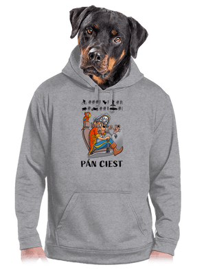 Pán ciest pánska mikina klokanka Light Melange