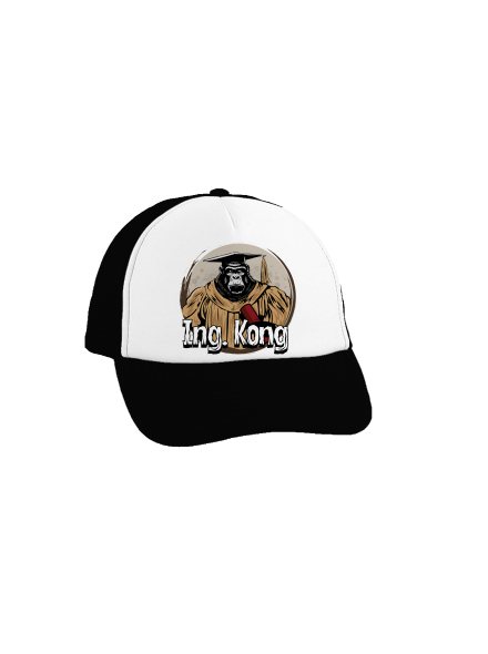 Ing. Kong šiltovka truckerka Black cap