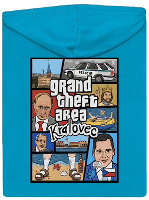 Královec dámska mikina na zips Blue Atol