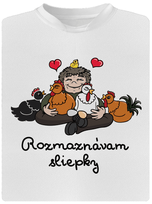 Rozmaznávam sliepky detské športové tričko White