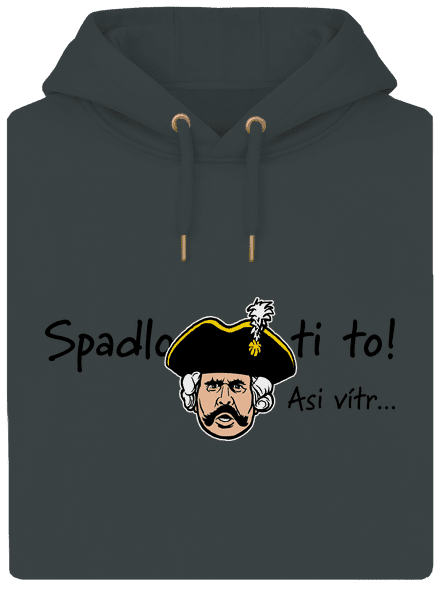 Spadlo ti to unisex mikina premium Charcoal