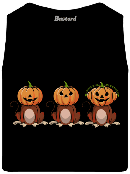 Halloween opičky pánske tielko Black
