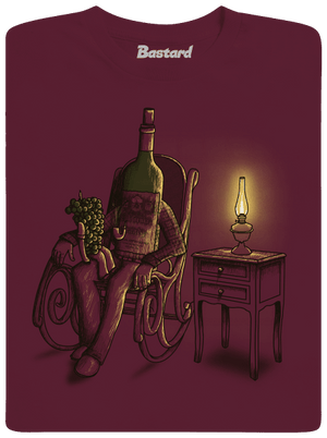 Dedo, rozprávaj detské tričko Burgundy