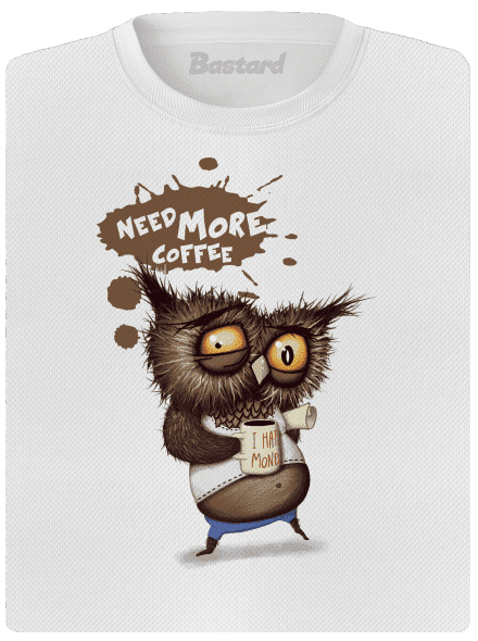 Need more coffee dámske športové tričko White