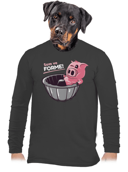 Vo forme pánske dlhý rukáv Dark Grey