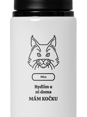 Nemôžem, mám mačku flaša na vodu White