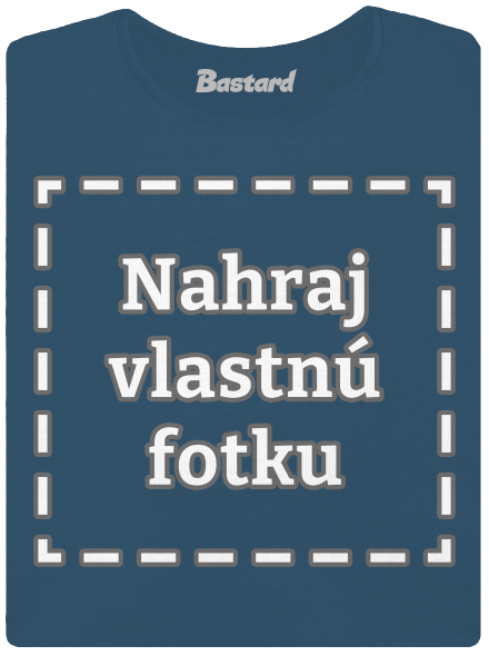 Vlastná potlač dámske tričko prémium Petrol Blue