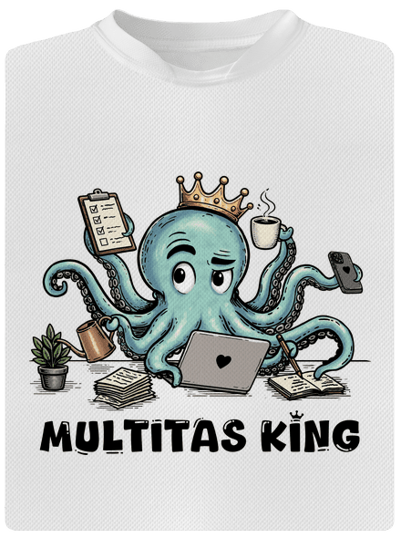 Multitas king detské športové tričko White