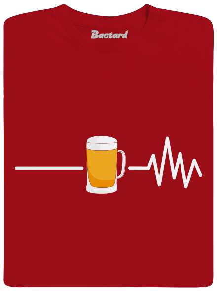 Beer help pánske dlhý rukáv Red