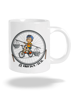 Cyklistický horoskop: Váhy veľký hrnček White