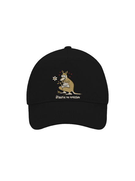 Šťastie vo vrecku šiltovka baseballka Black