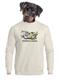 unisex mikina bez kapucne