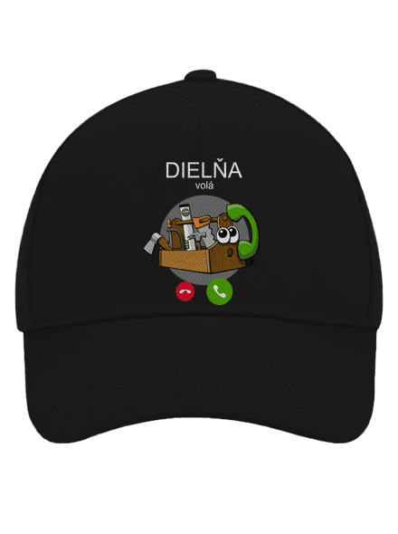 Dielňa volá šiltovka baseballka Black