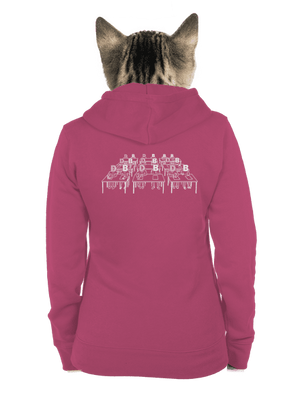 Cimrman: Debil, blbeček dámska mikina na zips Magenta