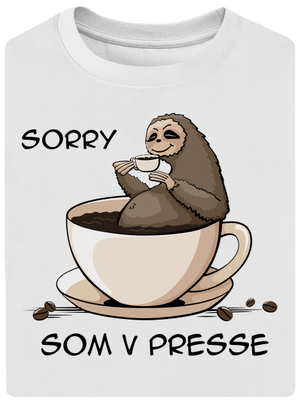 V presse unisex tričko oversized White