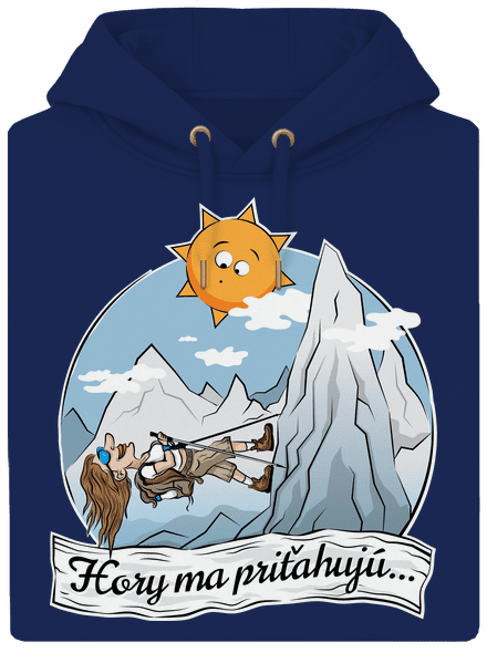 Hory ma priťahujú unisex mikina premium Navy