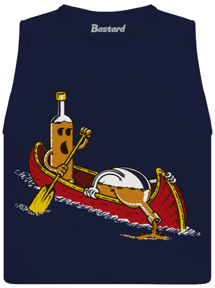 Rumáci dámske tielko voľné Navy