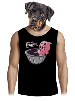 Vo forme pánske tielko Black