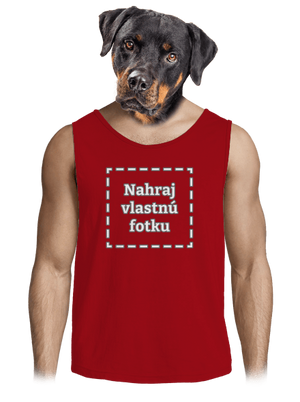 Vlastná potlač pánske tielko Red