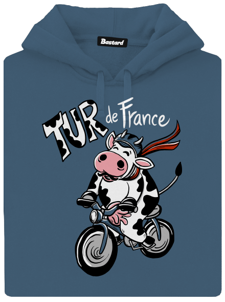 Tur de France dámska mikina klokanka Denim