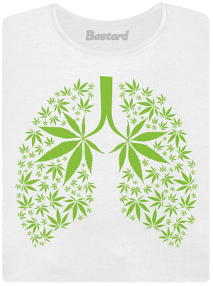Ganja pľúca dámske tričko White