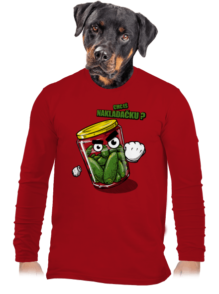 Nakladačka pánske dlhý rukáv Red