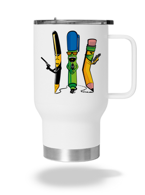 Písací gang termohrnček White