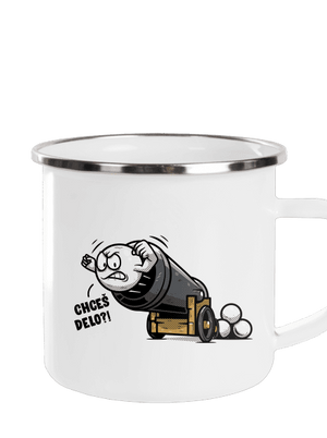 Chceš delo? plecháčik White