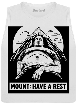 Mount have a rest dámske tielko voľné White