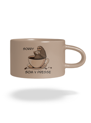 V presse hrnček makronka Brown Macaron