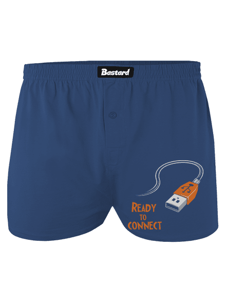 USB pripojenie pánske trenky Blue