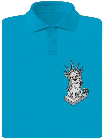 New Yorkshire pánska polokošeľa Blue Atol