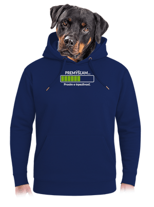 Premýšľam unisex mikina premium Navy