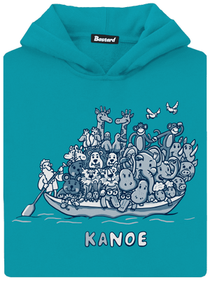 Noemova archa detská mikina klokanka Hawaiian Blue